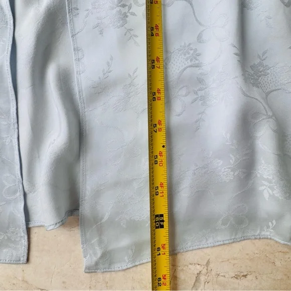 LoveShackFancy Lowry Silk Blend Light Blue Halter Maxi Dress size 0 - Picture 13 of 16